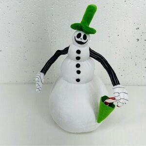 Disney Nightmare Before Christmas Jack Skeleton Singing Spinning Snowman Plush